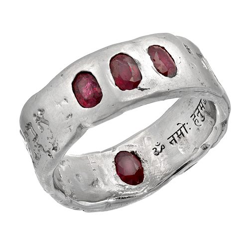 Sanskrit engraved wedding rings
